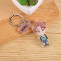 BTS  group keychain anime double transparent acrylic pendant advertising keychain